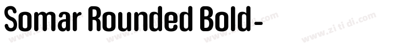 Somar Rounded Bold字体转换